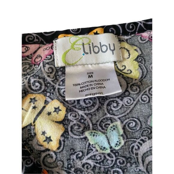 Set of 3 Scrub Tops E Libby Cherokee Uniforms Workwear Career Healthcare Work Me - Picture 4 of 14
